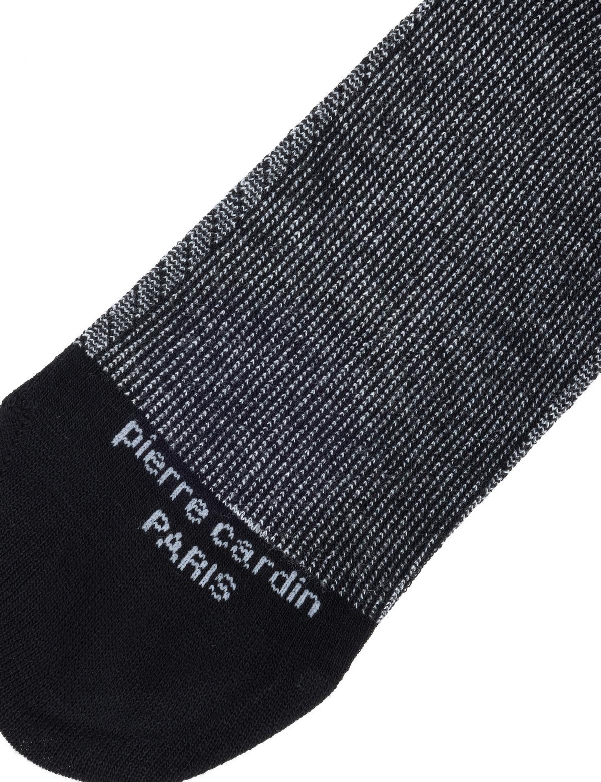 Erkek Bambu Karışımlı Siyah Soket Desenli Çorap - 50299900001