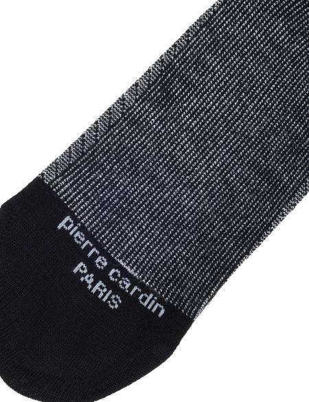 Erkek Bambu Karışımlı Siyah Soket Desenli Çorap - 50299900001