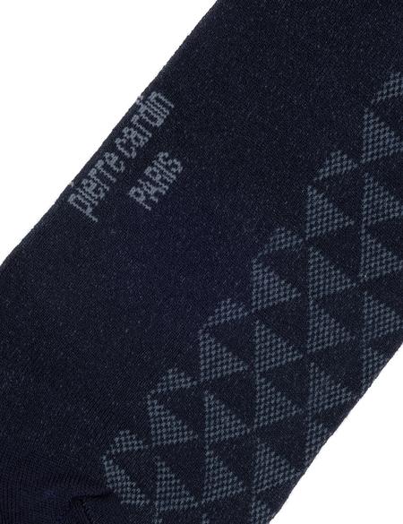 Erkek Bambu Karışımlı Lacivert Soket Desenli Çorap - 50299962002