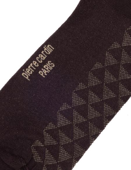 Erkek Bambu Karışımlı Kahverengi Soket Desenli Çorap - 50299962003