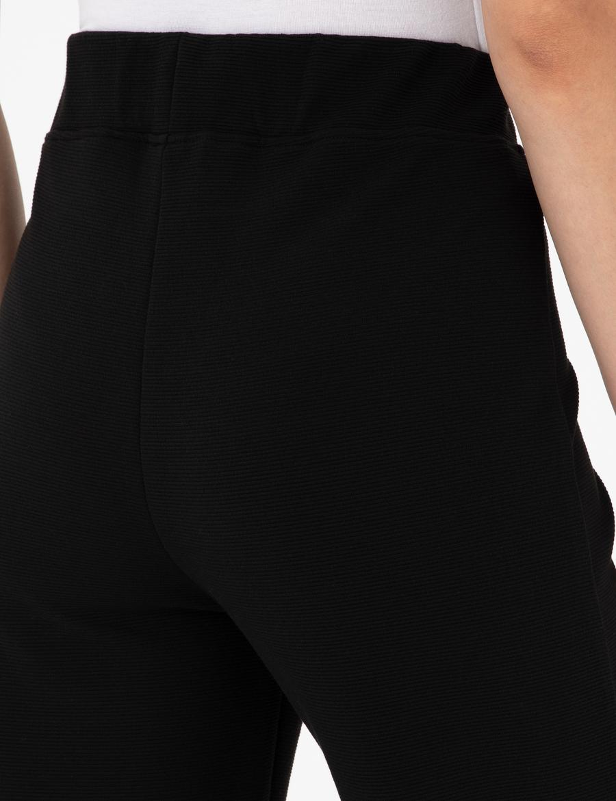 Siyah Loose Fit Eşofman Altı