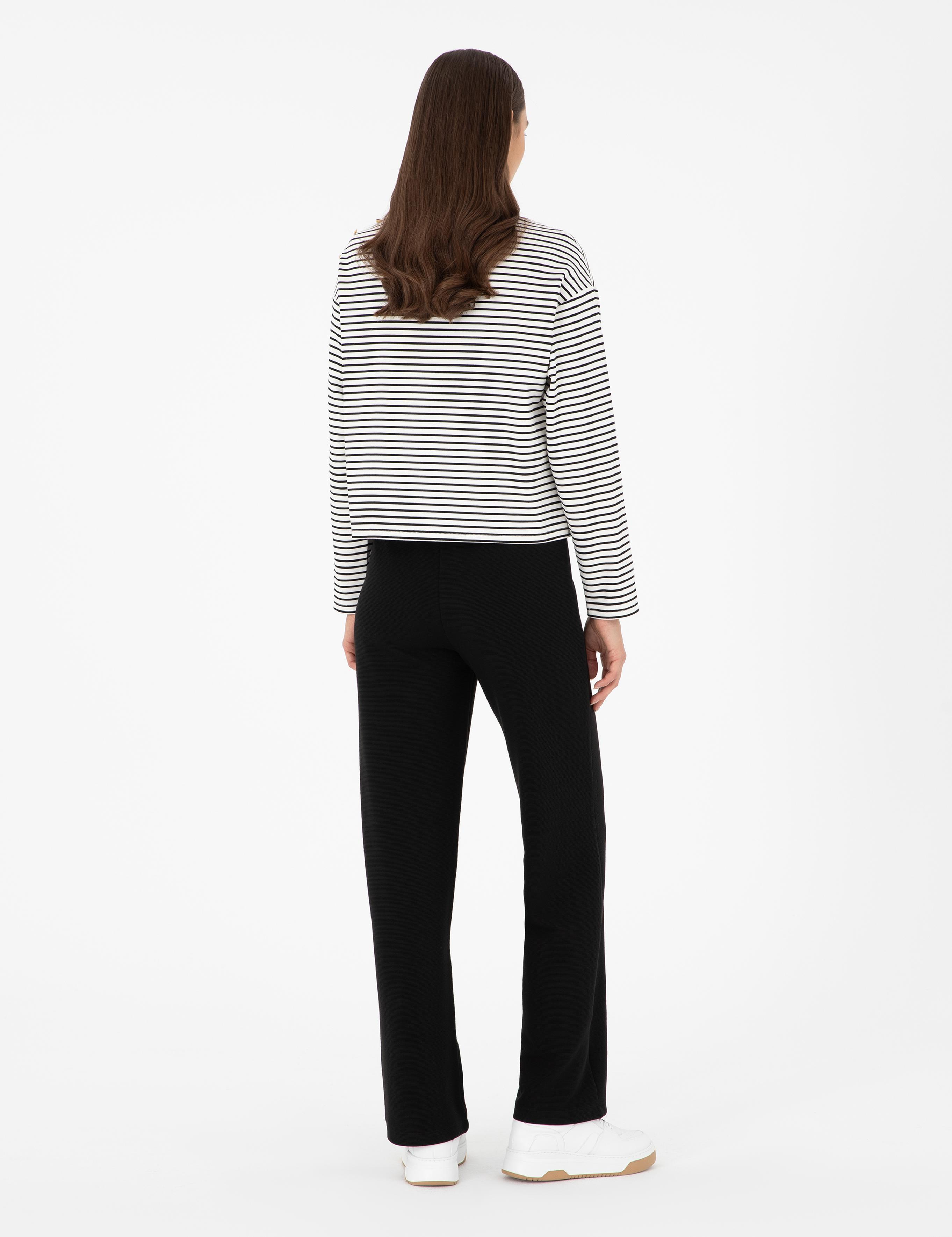 Siyah Loose Fit Eşofman Altı