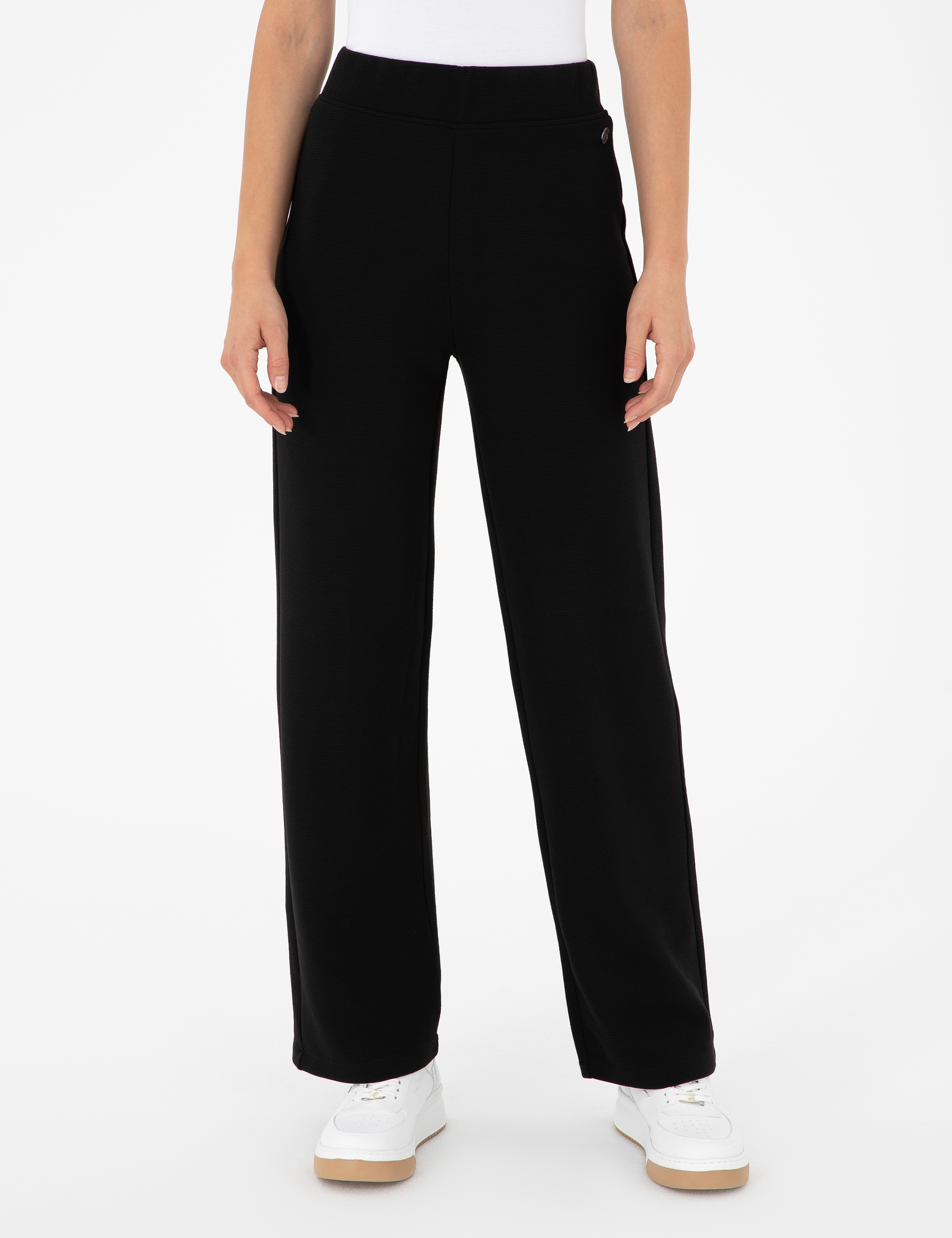 Siyah Loose Fit Eşofman Altı - Image 2