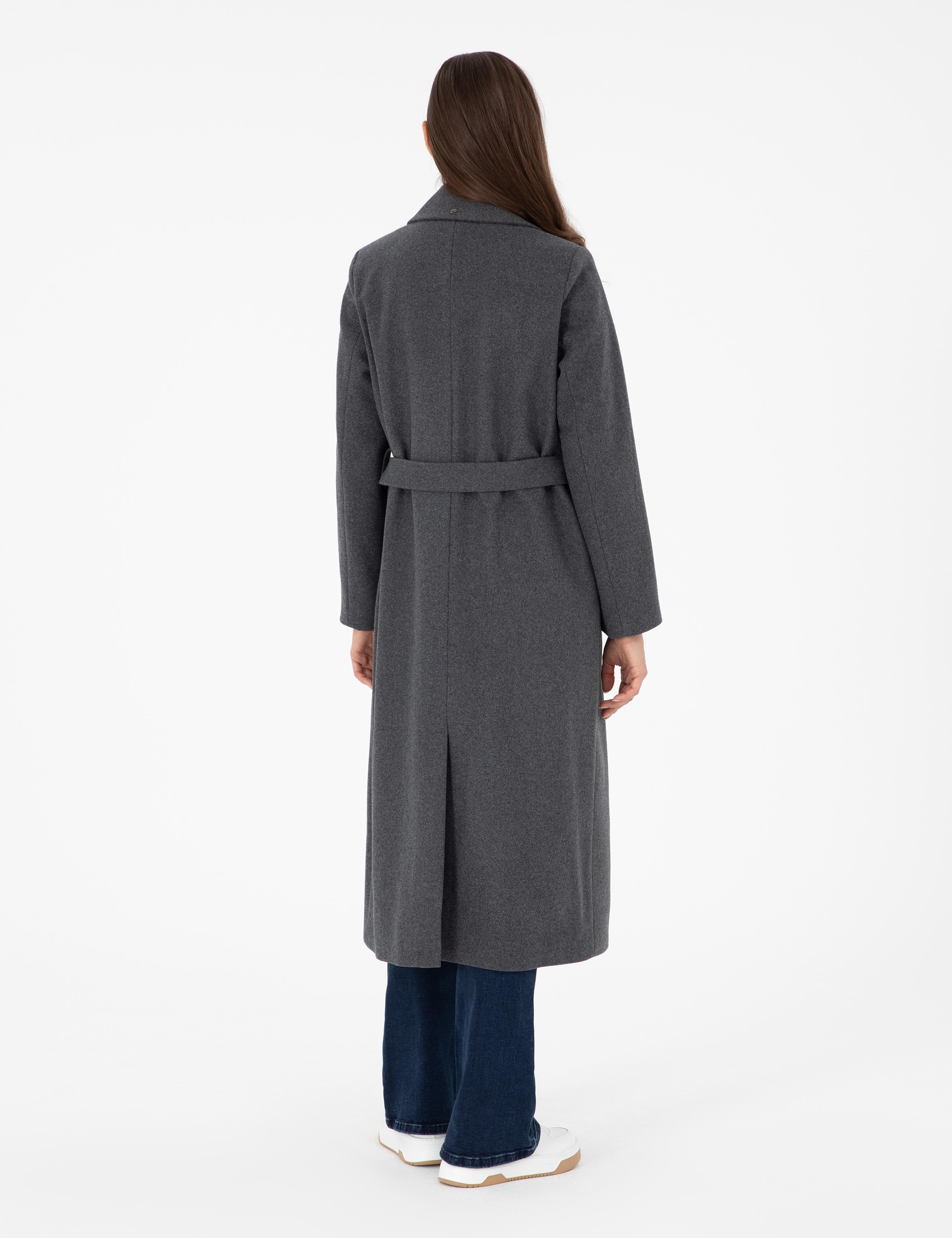 Antrasit Kaşe Kaban