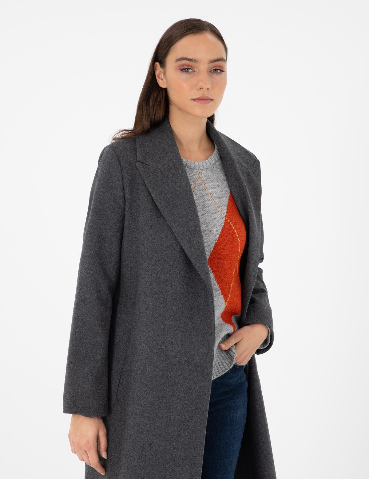 Antrasit Kaşe Kaban - 50290346014