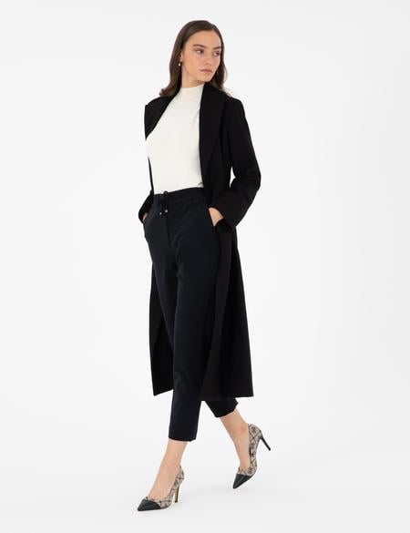 Siyah Kaşe Kaban - 50290346006