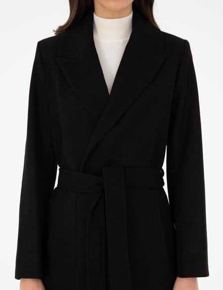 Siyah Kaşe Kaban - 50290346006