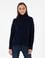 Lacivert Regular Fit Balıkçı Yaka Yün Kazak
