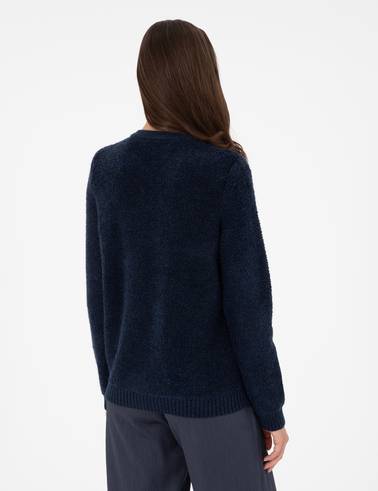 Lacivert Slim Fit Triko Hırka