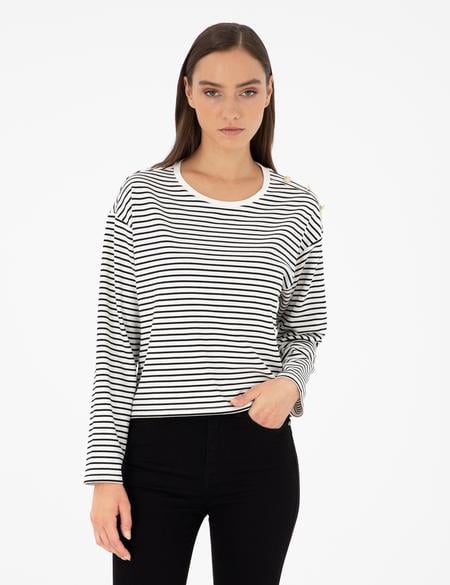 Ekru Regular Fit Sweatshirt - 50290987003