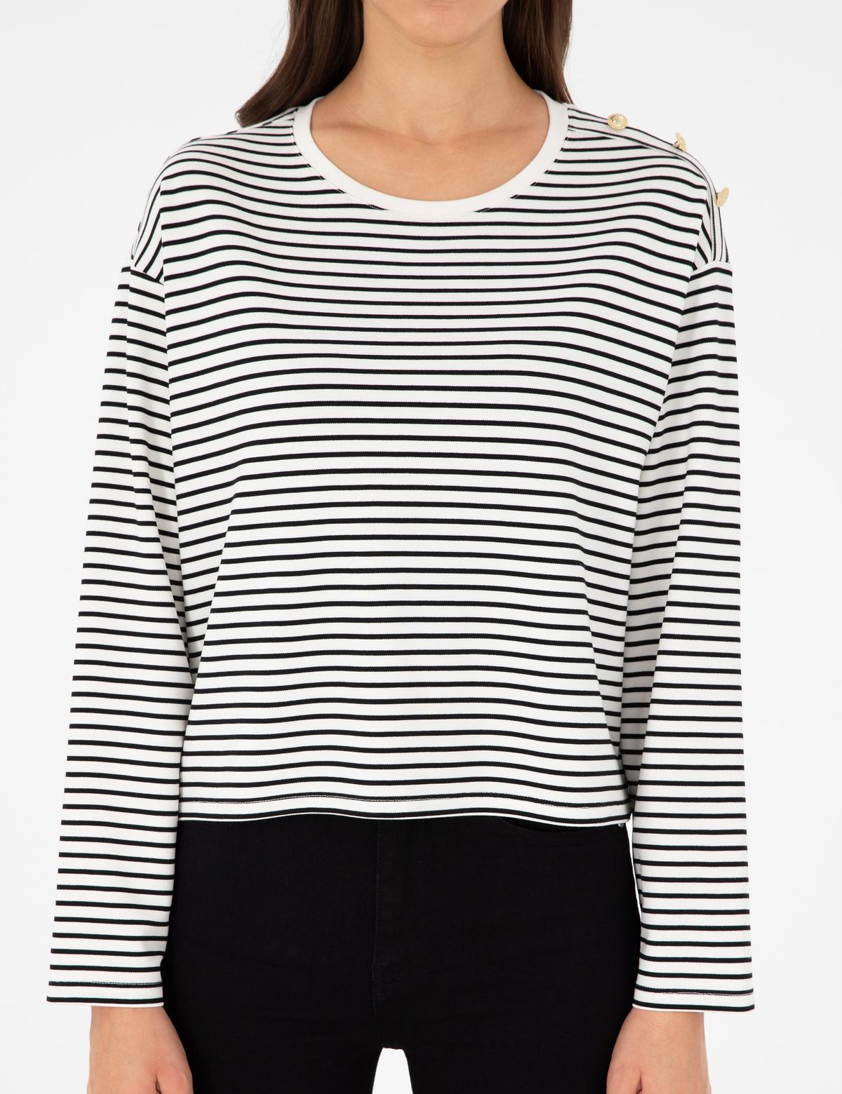 Ekru Regular Fit Sweatshirt - 50290987003