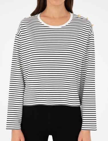 Ekru Regular Fit Sweatshirt