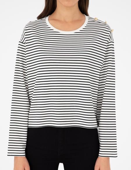 Ekru Regular Fit Sweatshirt - 50290987003