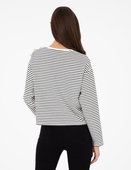 Ekru Regular Fit Sweatshirt - 50290987003