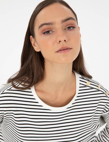 Ekru Regular Fit Sweatshirt