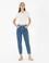Koyu İndigo Mom High Waist Fit Jean Pantolon