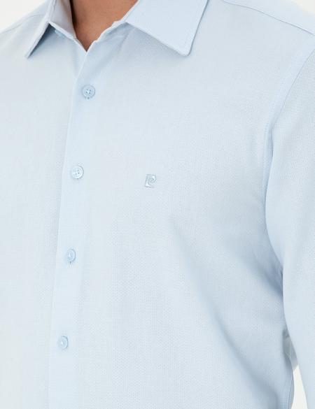 Açık Mavi Slim Fit Uzun Kollu Gömlek - 50294732014