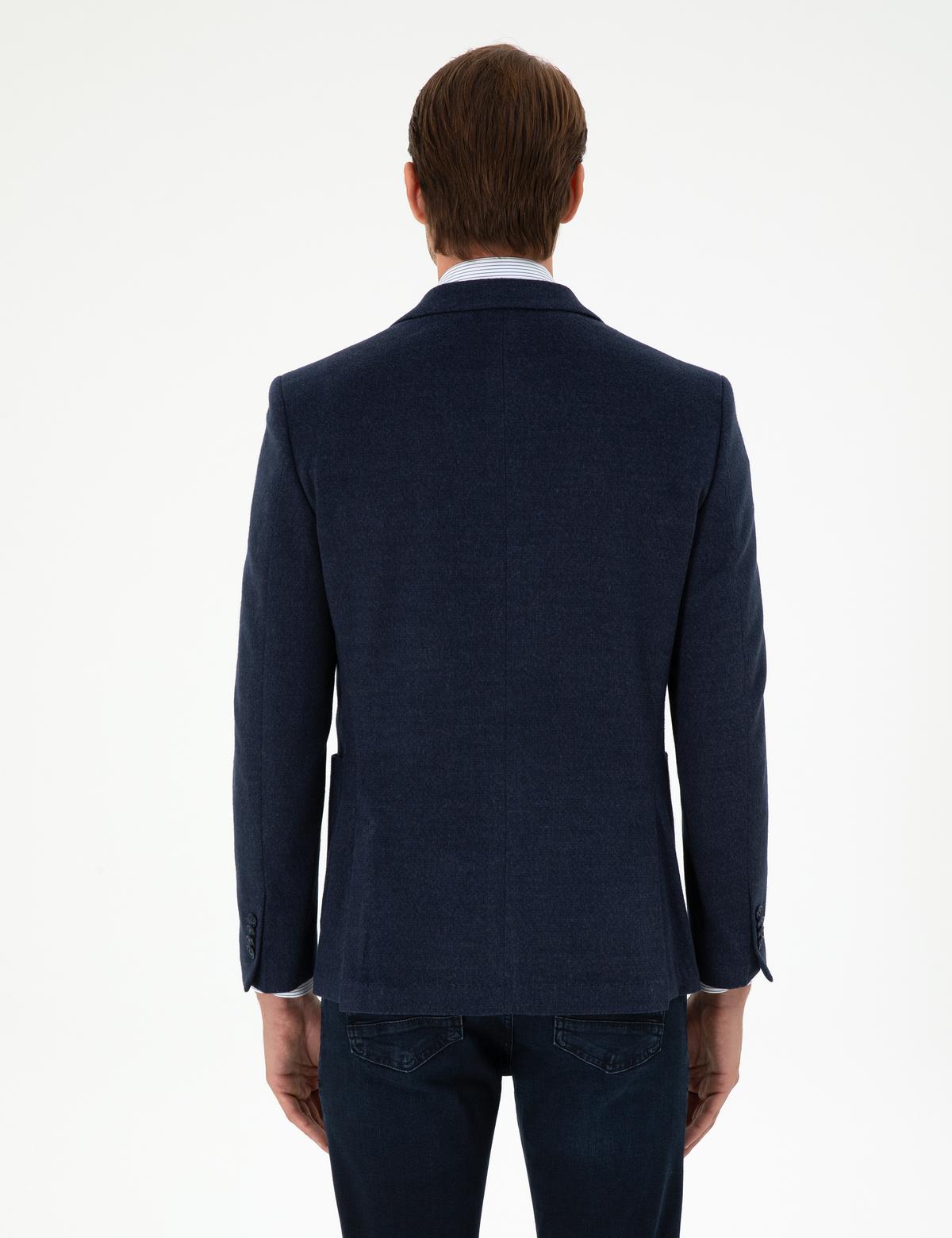 Lacivert Ex. Slim Fit Ceket - 50278449005