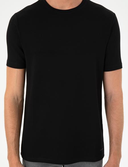 Siyah Regular Fit Tişört - 50292343024