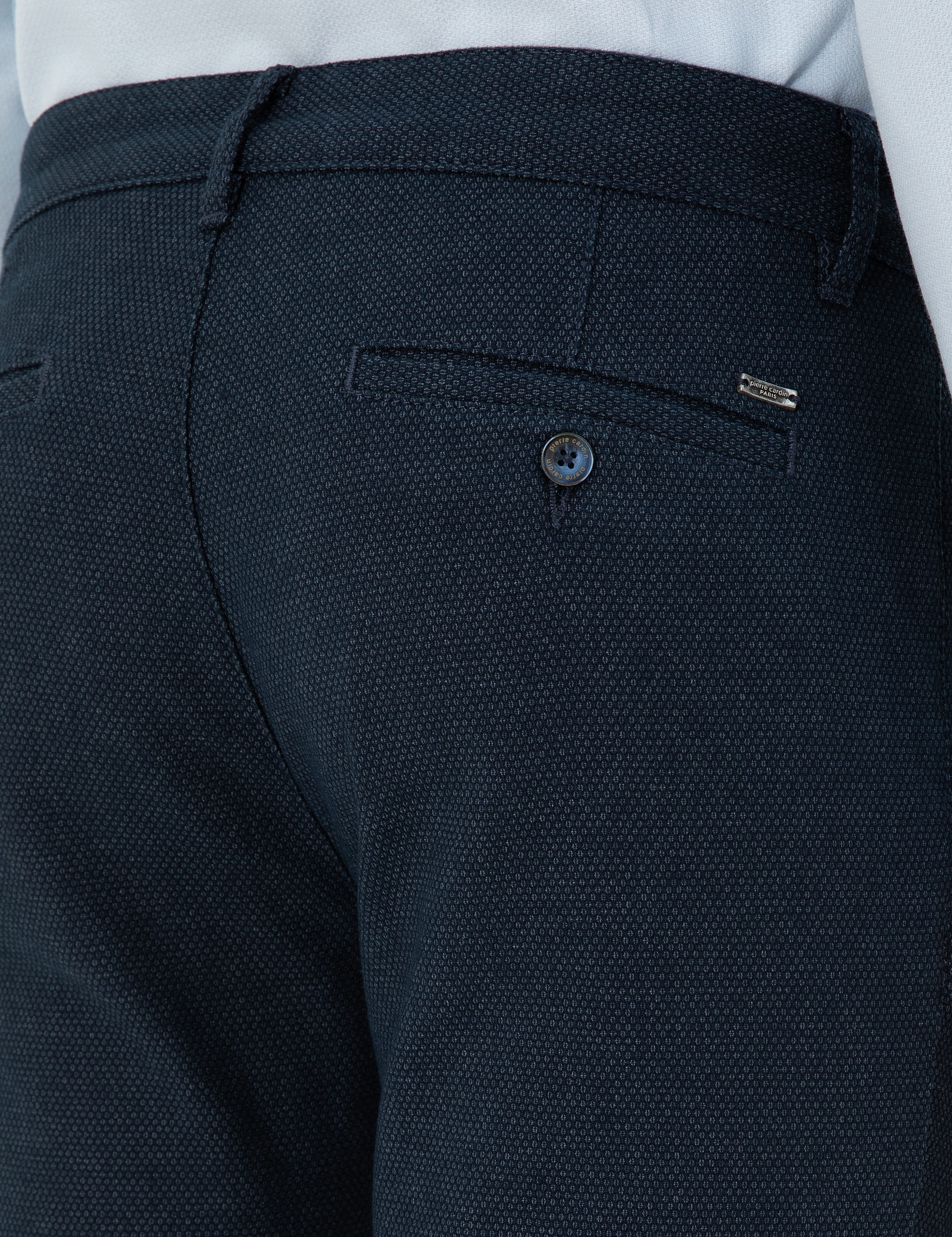 Lacivert Slim Fit Kanvas Pantolon - Image 6