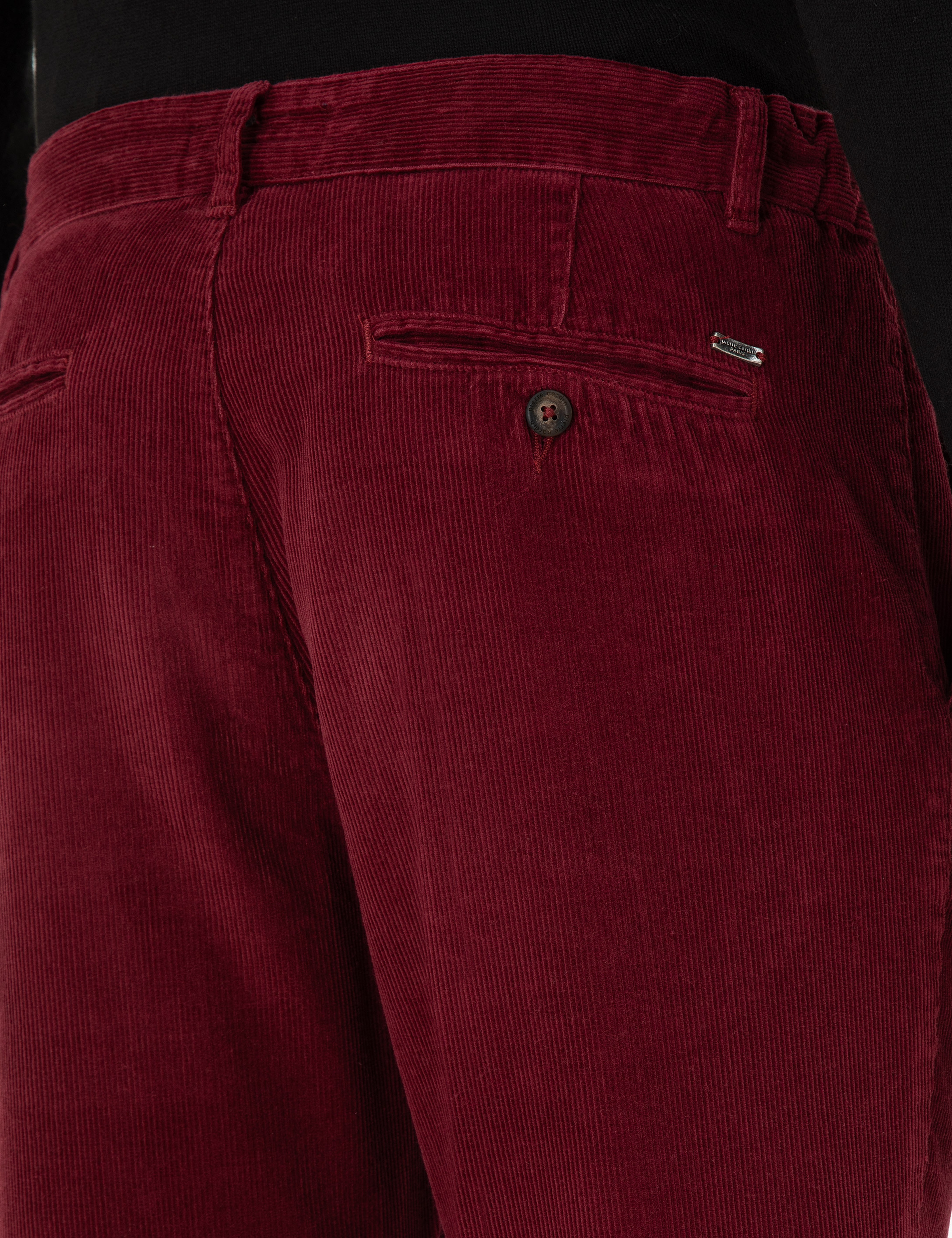 Bordo Carrot Fit Kadife Kanvas Pantolon - Image 6