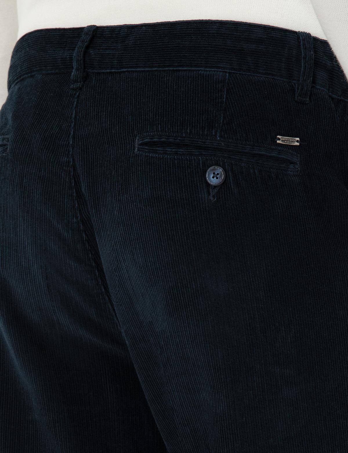 Lacivert Carrot Fit Kadife Kanvas Pantolon - 50295927104