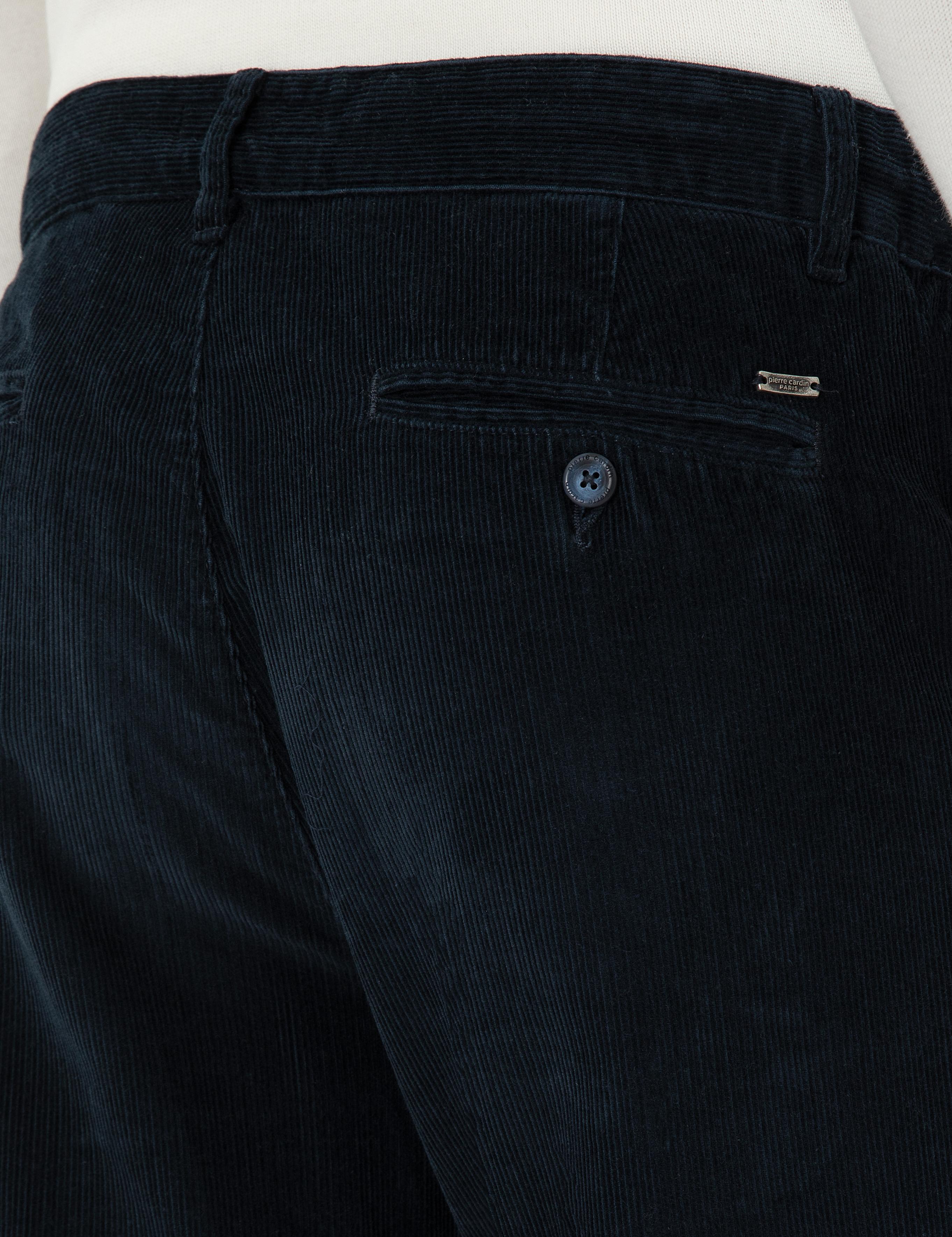 Lacivert Carrot Fit Kadife Kanvas Pantolon