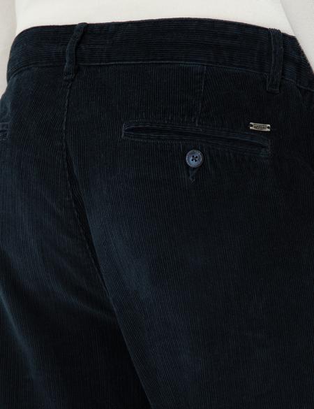 Lacivert Carrot Fit Kadife Kanvas Pantolon - 50295927104