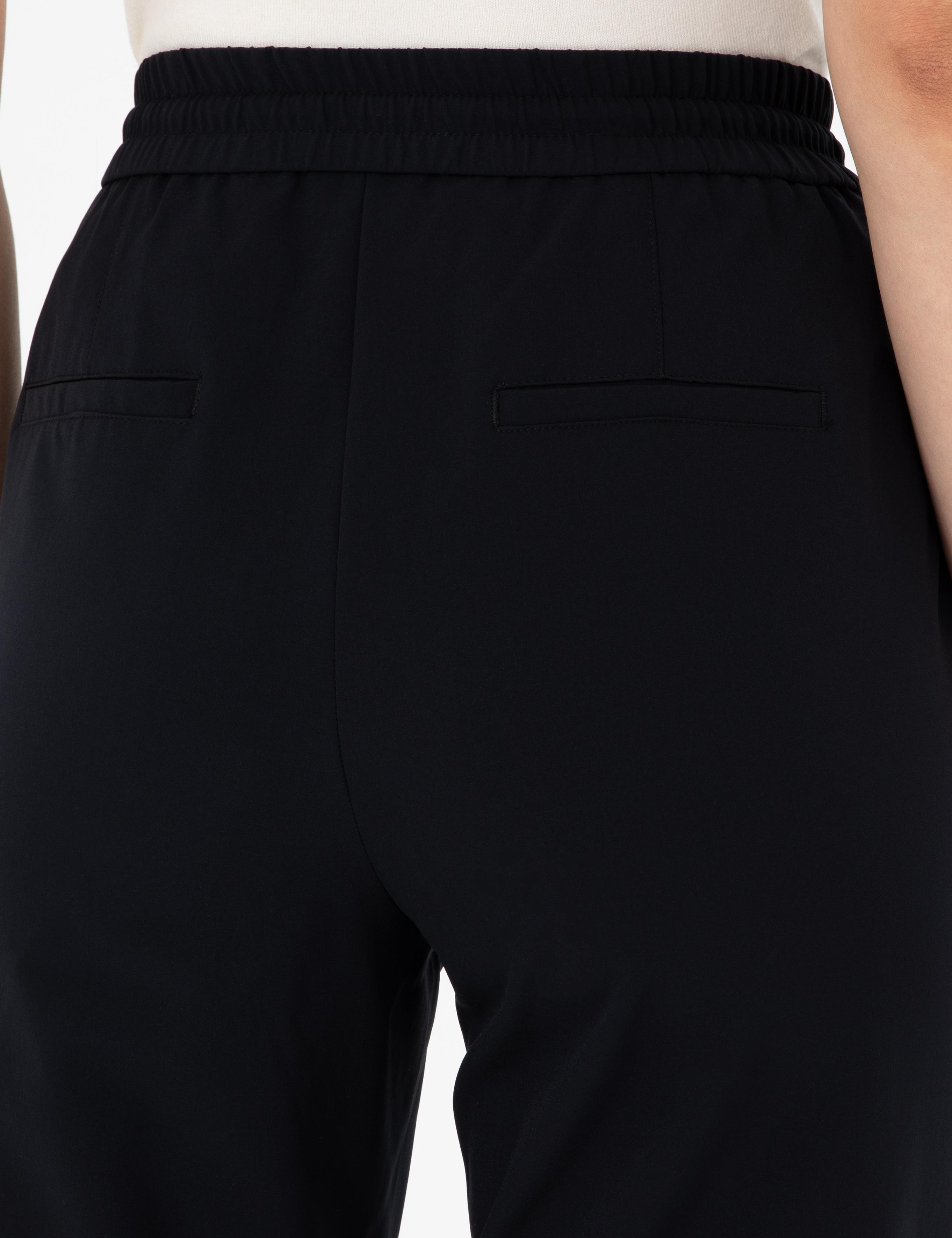 Siyah Carrot Fit Kumaş Pantolon