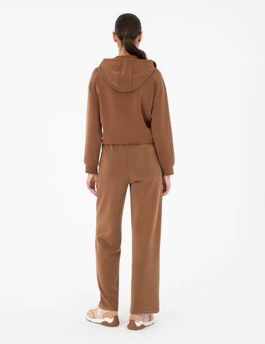 Kahverengi Loose Fit Eşofman Altı