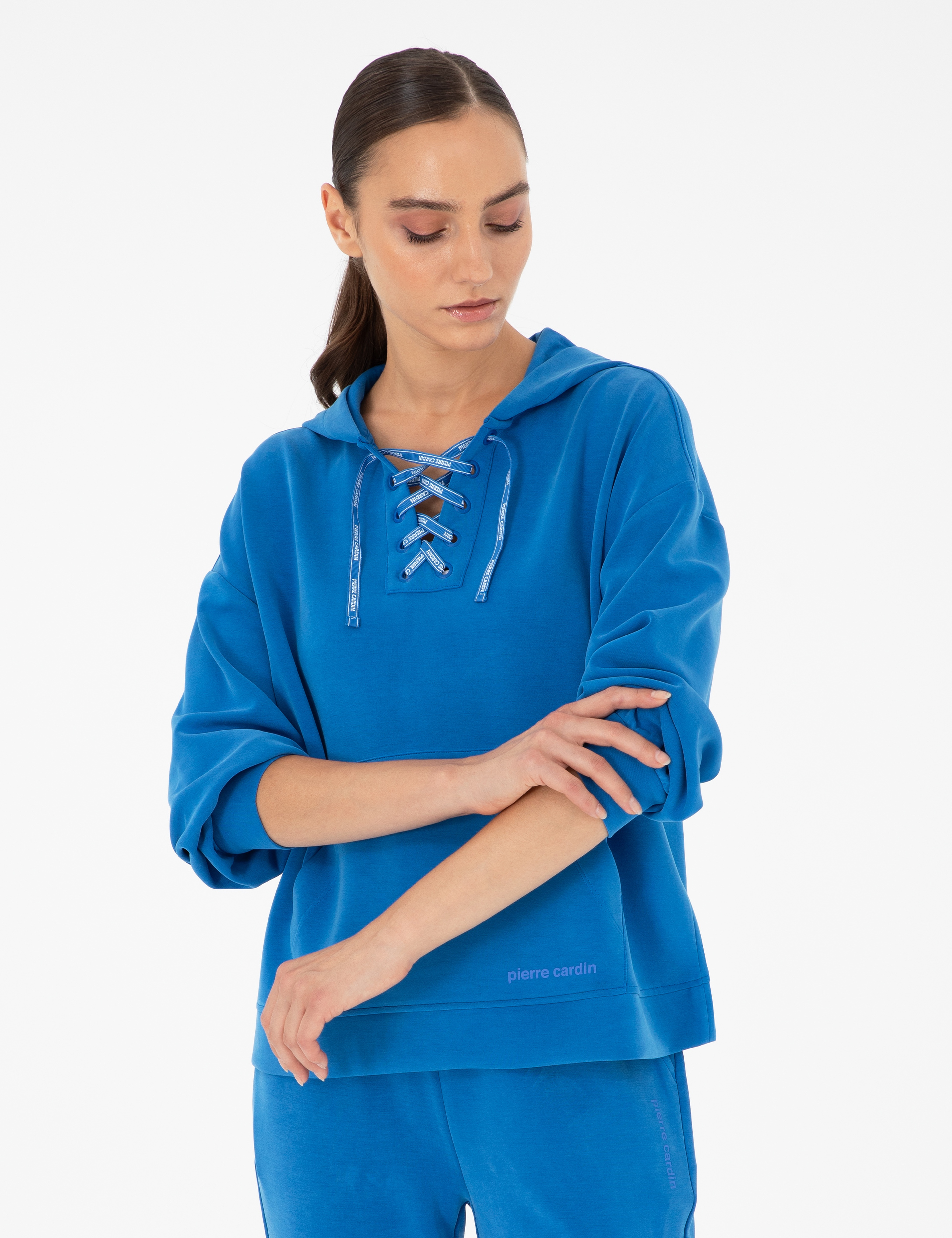 Saks Oversize Modal Kumaş Sweatshirt - Image 1
