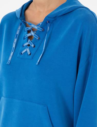Saks Oversize Modal Kumaş Sweatshirt