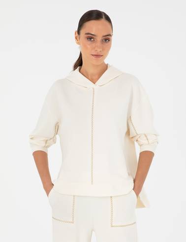 Ekru Oversize Sweatshirt