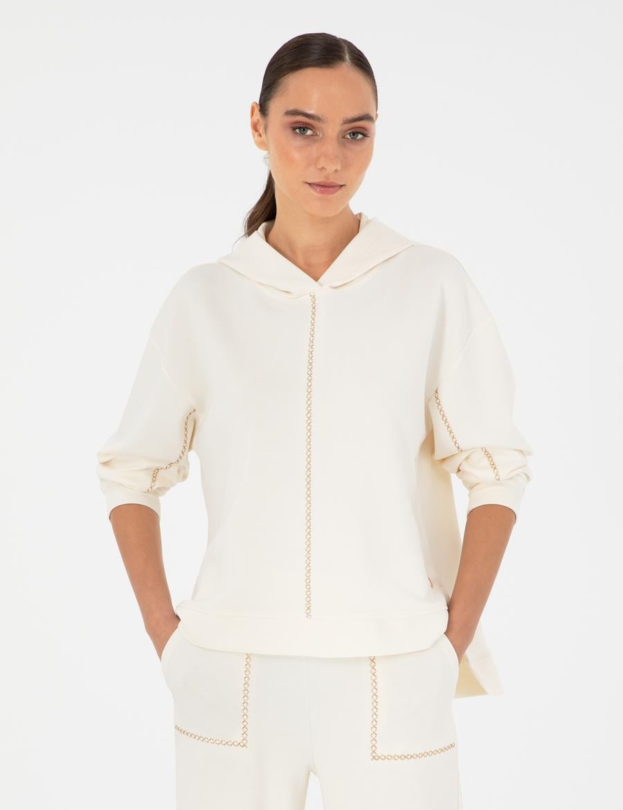 Ekru Oversize Sweatshirt