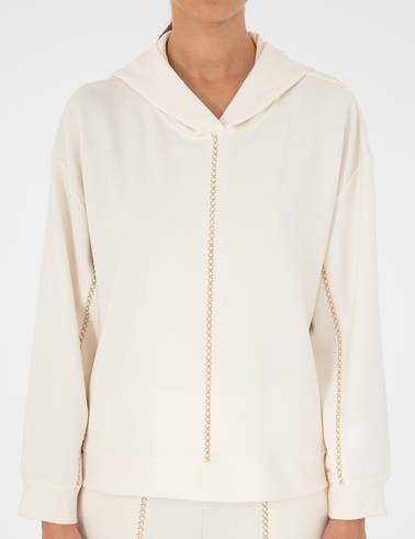 Ekru Oversize Sweatshirt