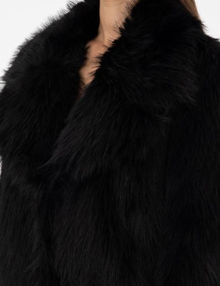 Siyah Comfort Fit Suni Kürk - 50295330012