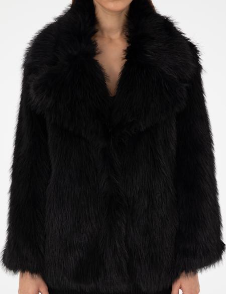 Siyah Comfort Fit Suni Kürk - 50295330012