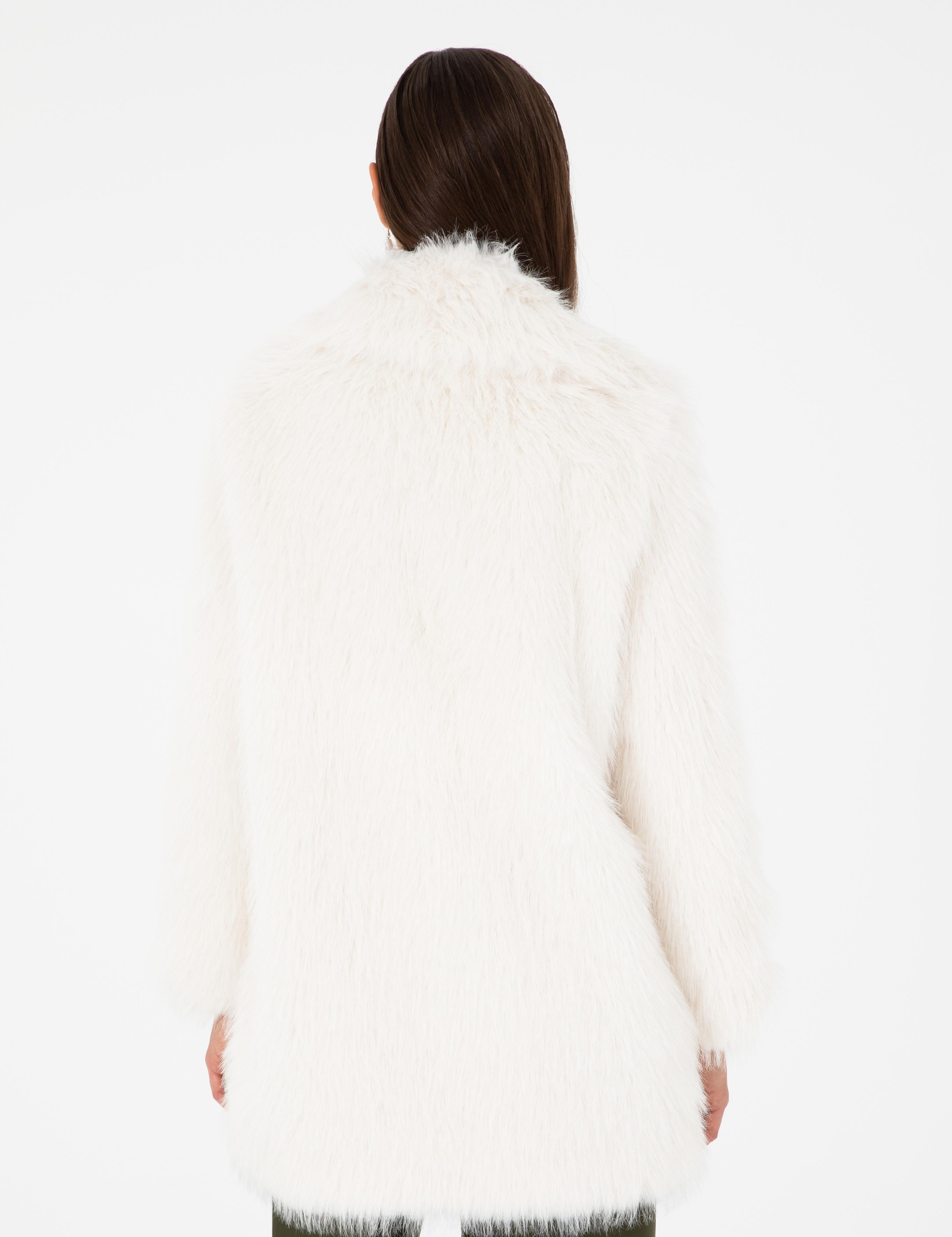 Ekru Comfort Fit Suni Kürk