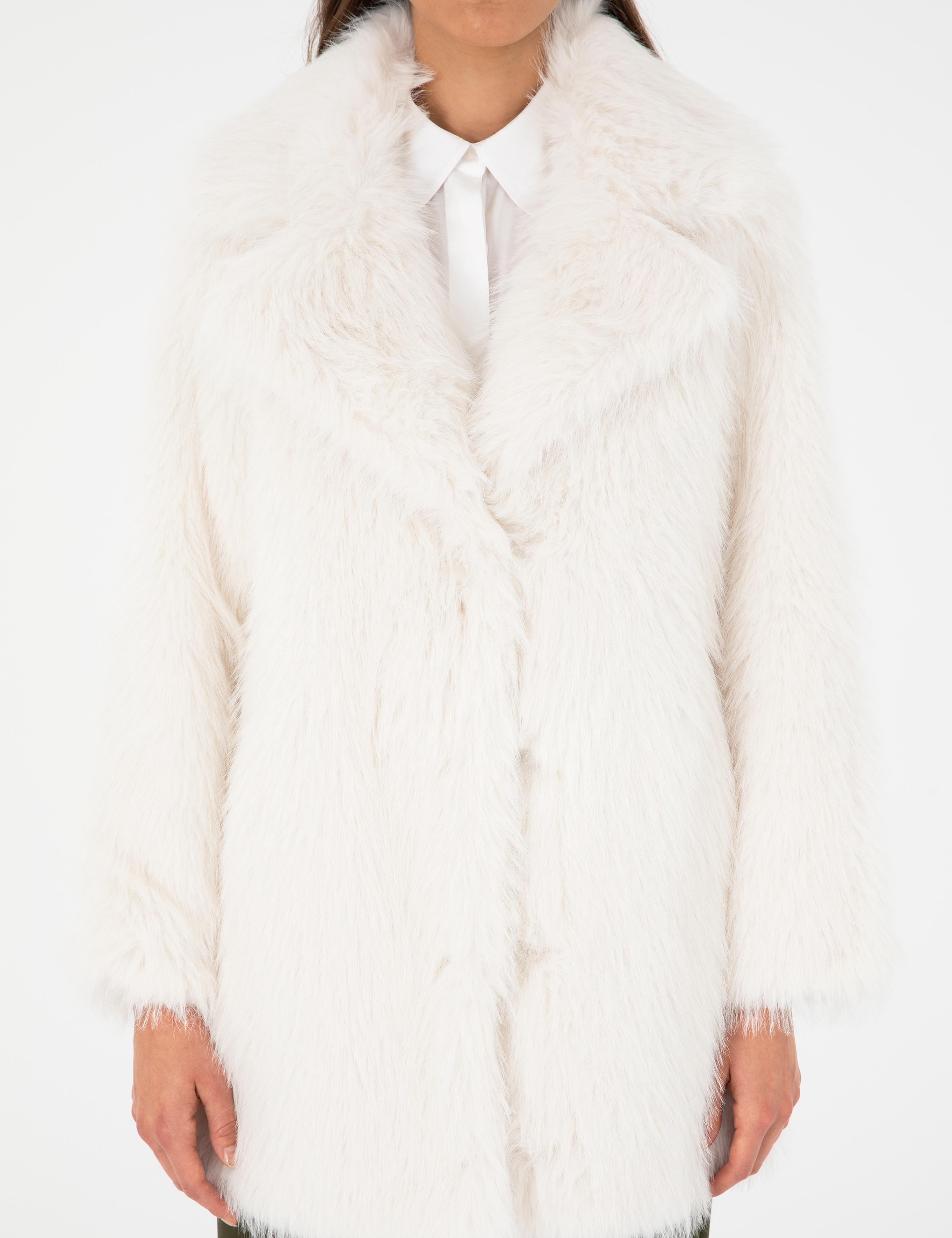 Ekru Comfort Fit Suni Kürk