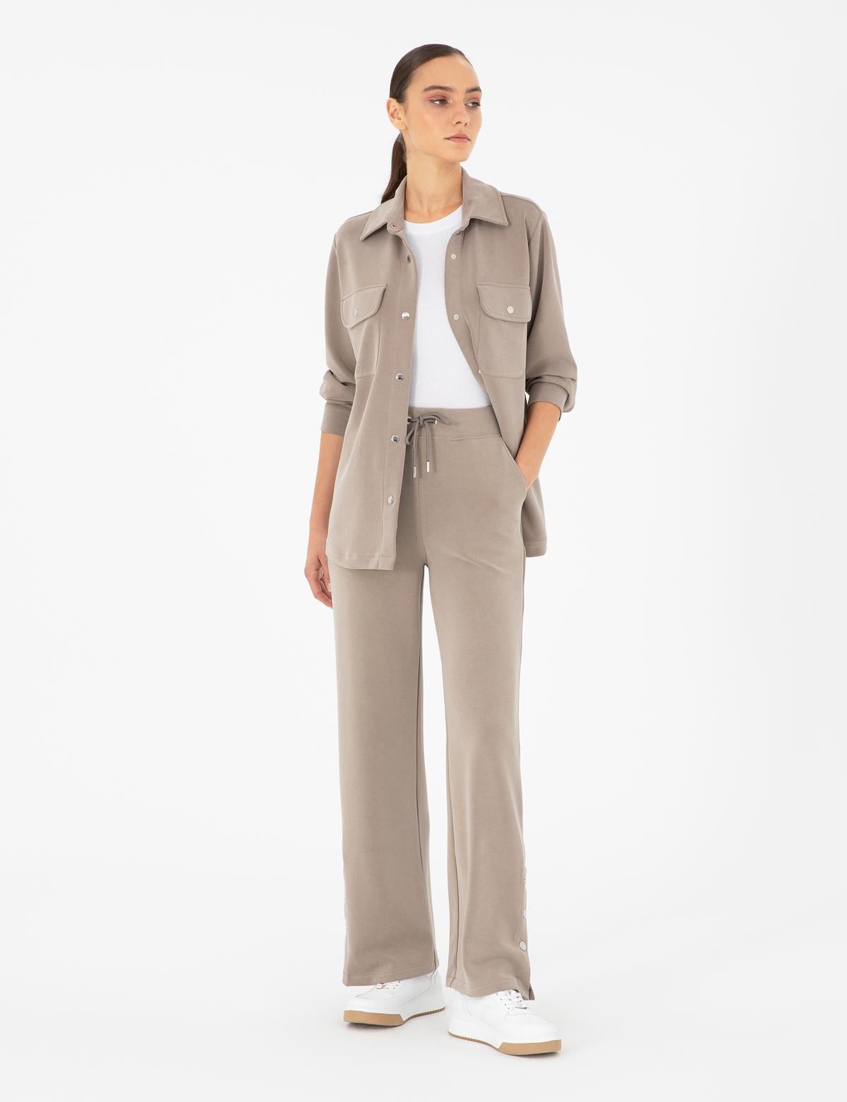 Vizon Oversize Modal Kumaş Örme Hırka - 50291222005