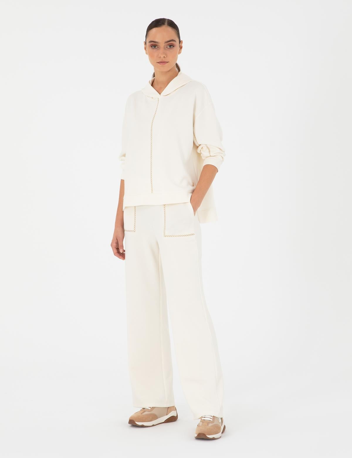 Ekru Loose Fit Eşofman Altı - 50291041006