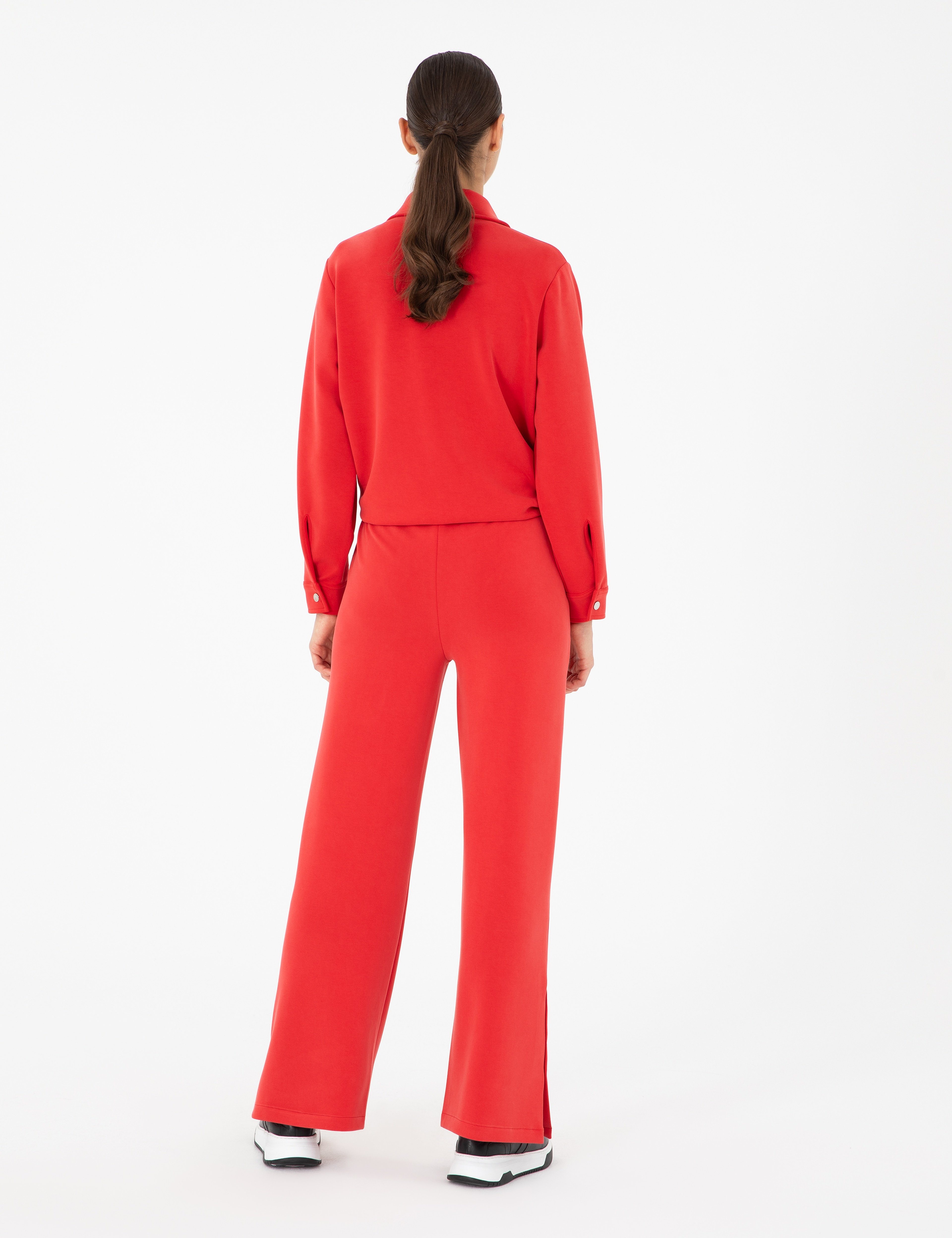 Kırmızı Loose Fit Eşofman Altı - Image 4