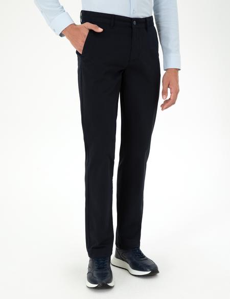 Lacivert Regular Fit Kanvas Pantolon - 50292505090