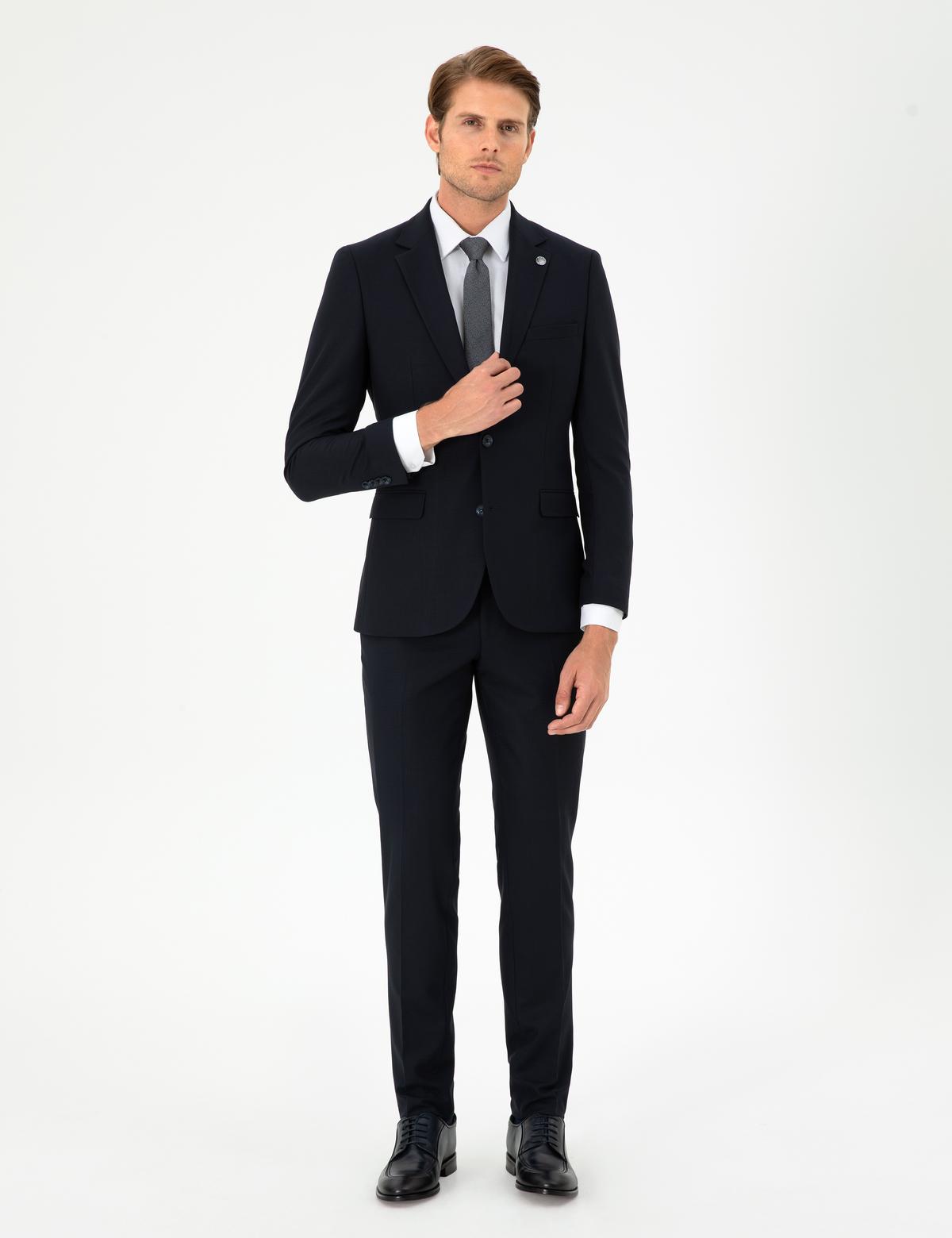 Lacivert Ex. Slim Fit Takım Elbise