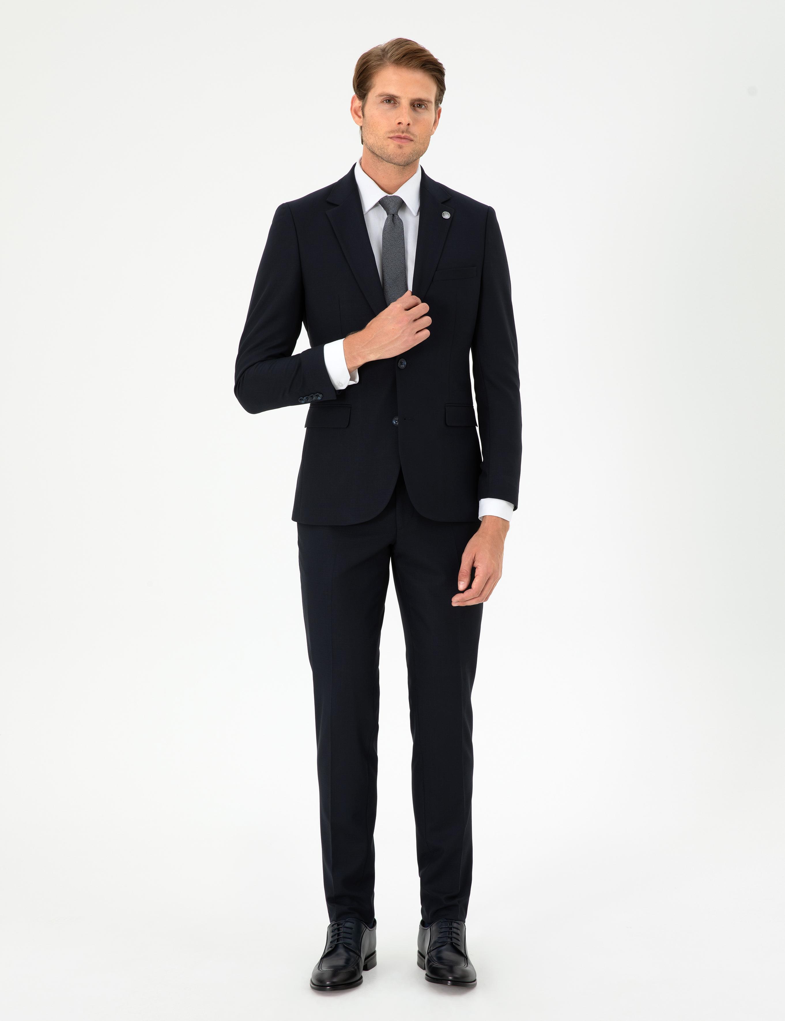 Lacivert Ex. Slim Fit Takım Elbise