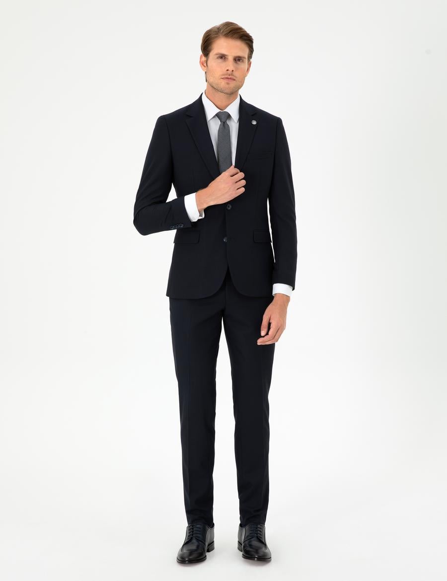 Lacivert Ex. Slim Fit Takım Elbise