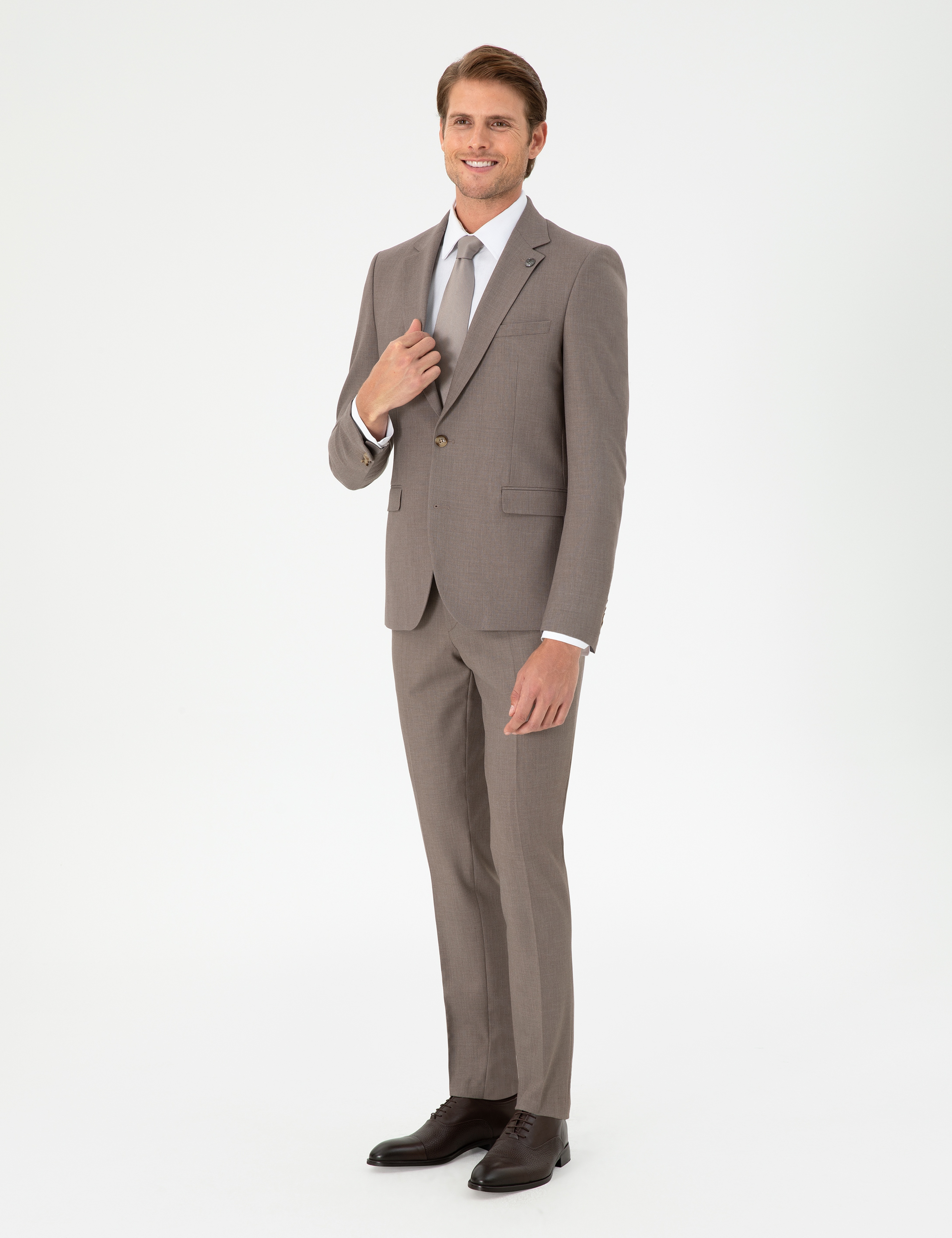 Açık Kahverengi Ex. Slim Fit Takım Elbise - Image 4