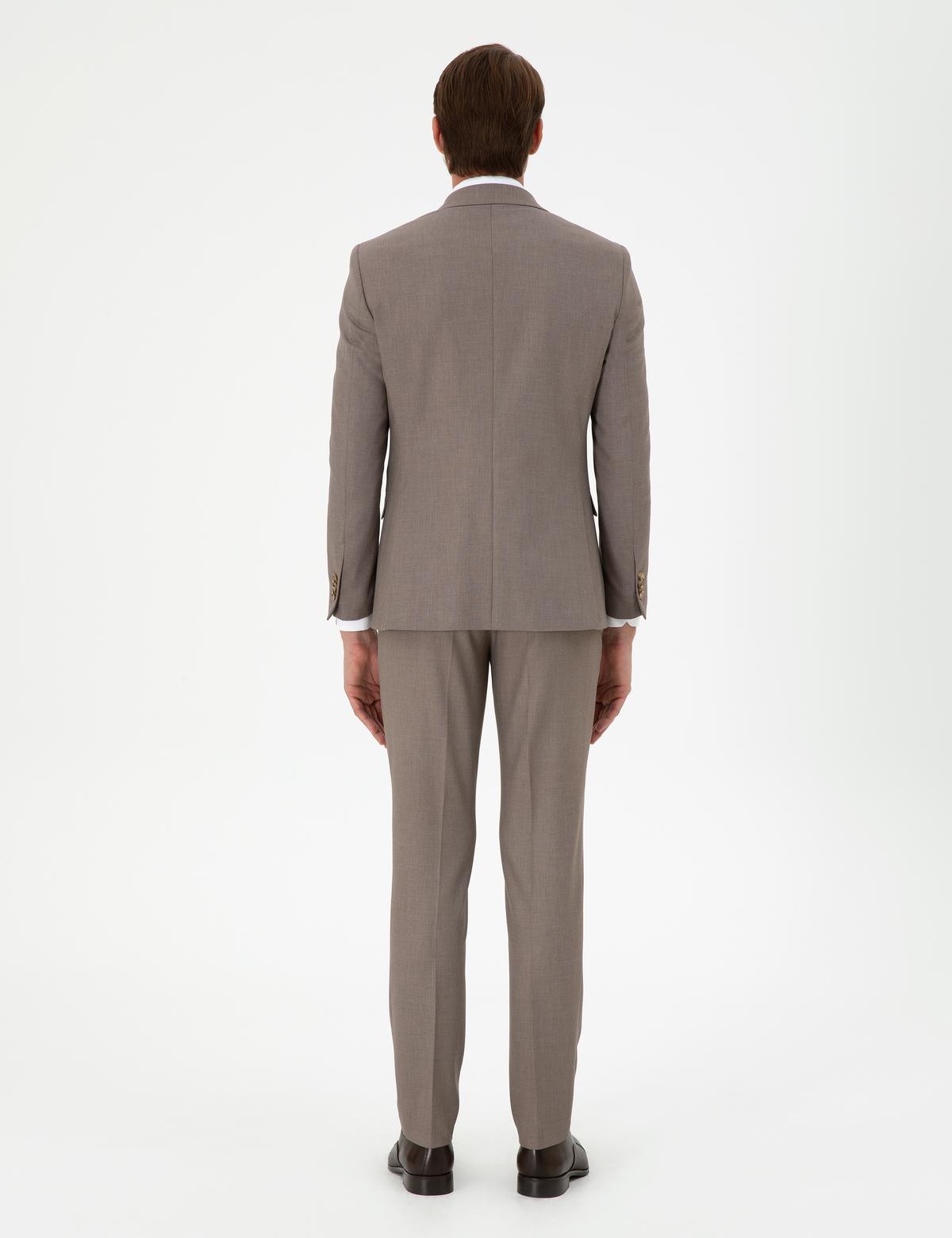 Açık Kahverengi Ex. Slim Fit Takım Elbise - 50292223092