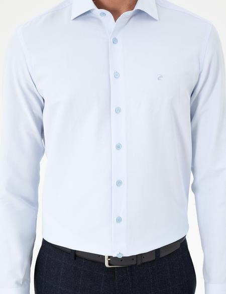 Açık Mavi Slim Fit Uzun Kollu Gömlek - 50296573018