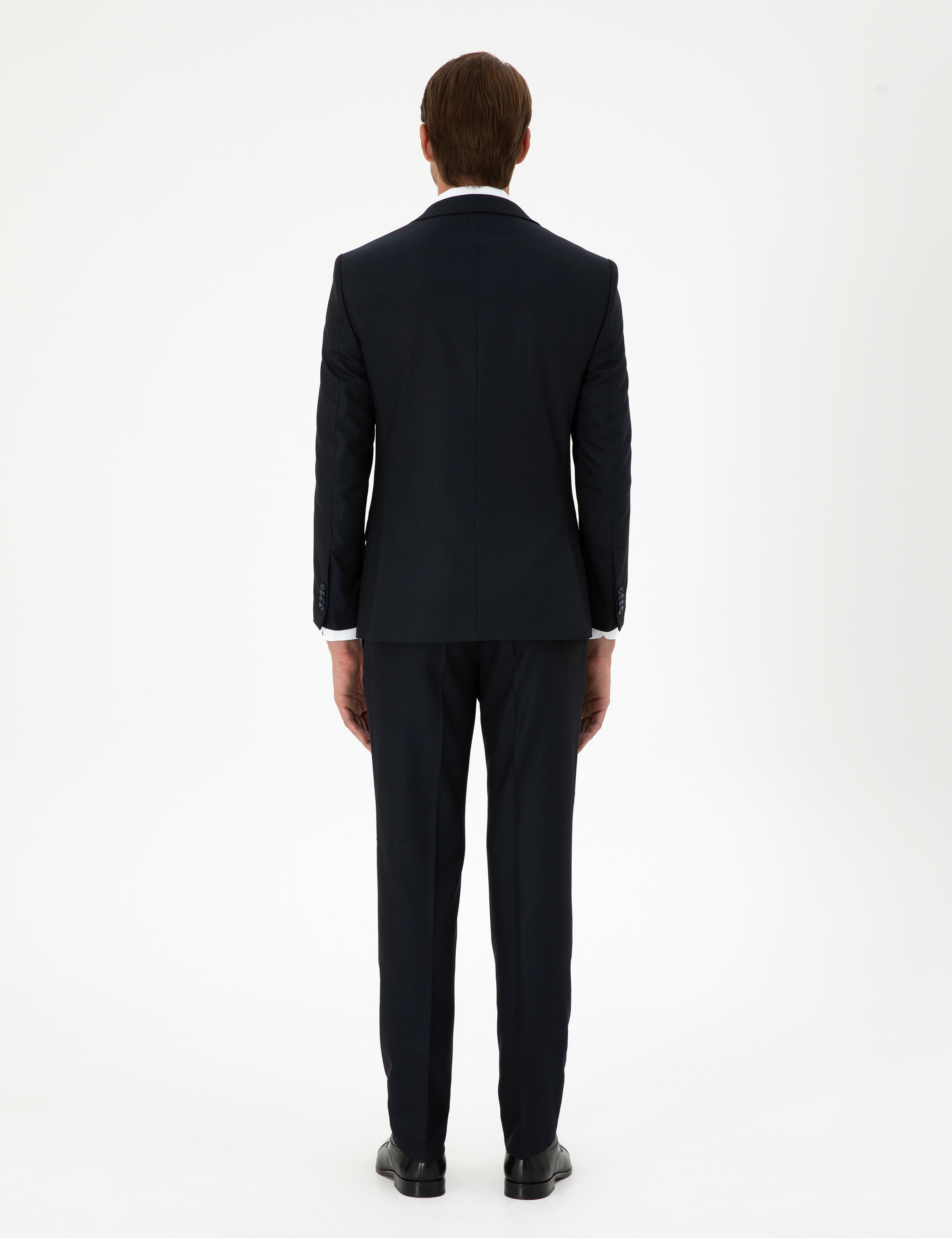 Lacivert Extra Slim Fit Yelekli Takım Elbise - Image 6